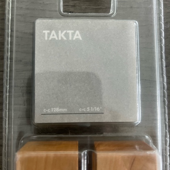 NWT | Ikea | wood dresser or cabinet handles (4 sets of 2) - Picture 4 of 4